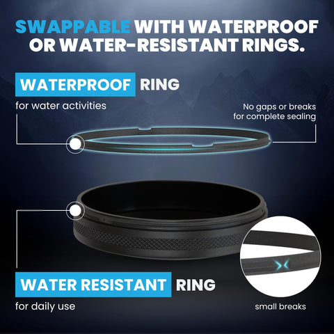 TuffTynz Moisture-proof aluminum can protects pouches from moisture.