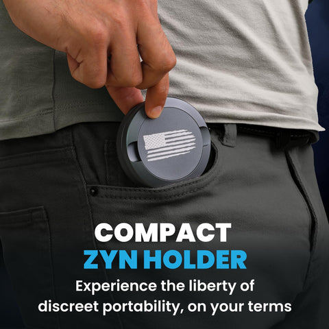 TuffTynz Premium Zyn Metal Can moisture-proof shell protects contents during travel.