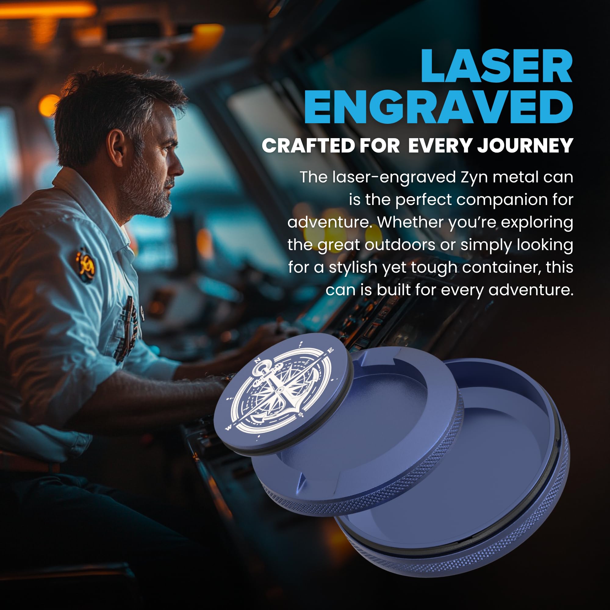 TuffTynz travel-friendly Zyn tin designed for on-the-go use.