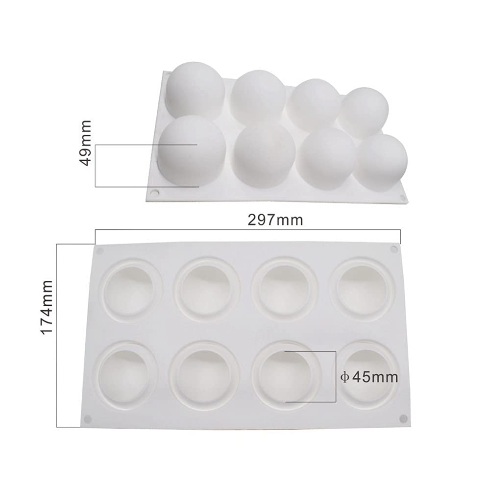 TUKE sphere mold ensures clean unmolding for precise dessert spheres