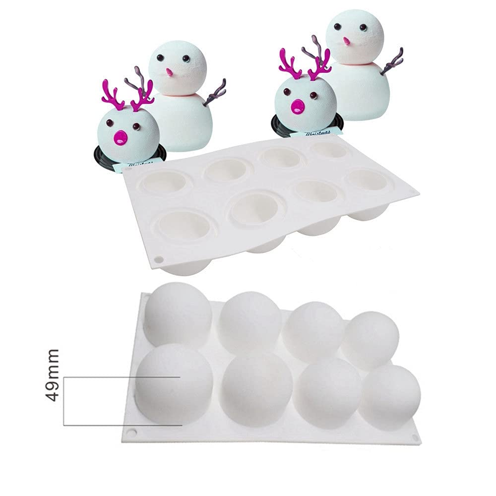 TUKE silicone mold for desserts creates chocolate spheres and decorative edible shapes