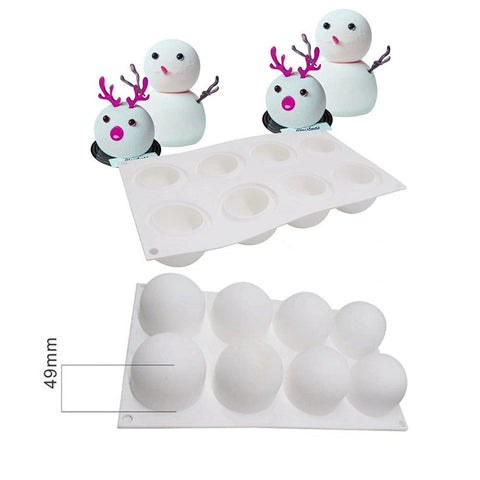 TUKE silicone mold for desserts creates chocolate spheres and decorative edible shapes