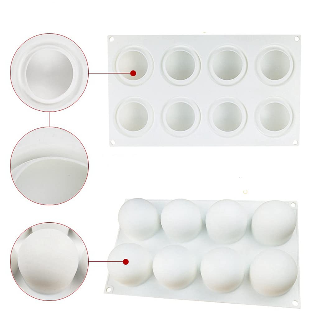 TUKE silicone mold for round desserts ideal for mousse and panna cotta