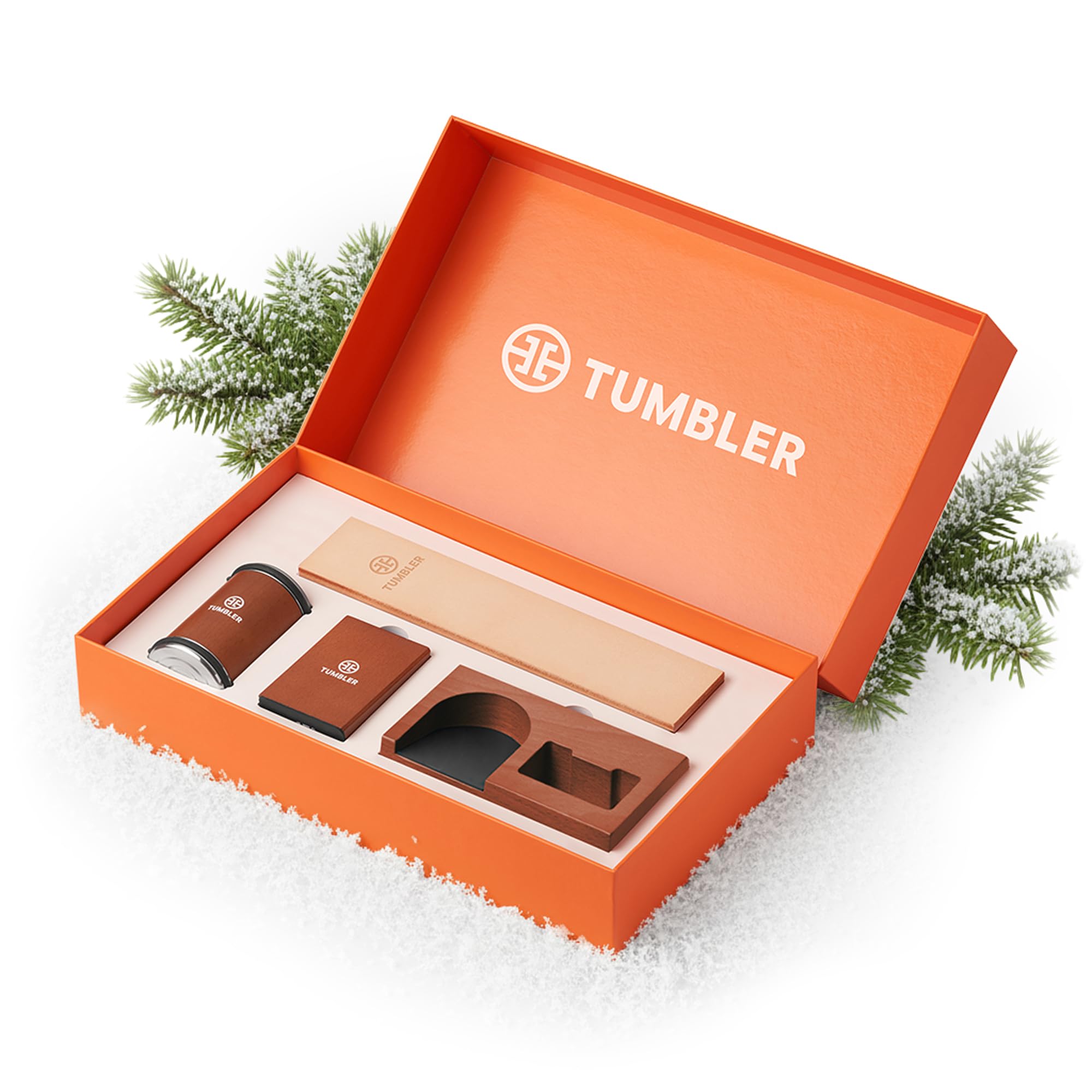 The Tumbler rolling knife sharpener features a diamond disk for quick edge restoration.