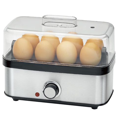 Tumidy Electric Egg Cooker shows eight-egg capacity for fast weekday breakfasts