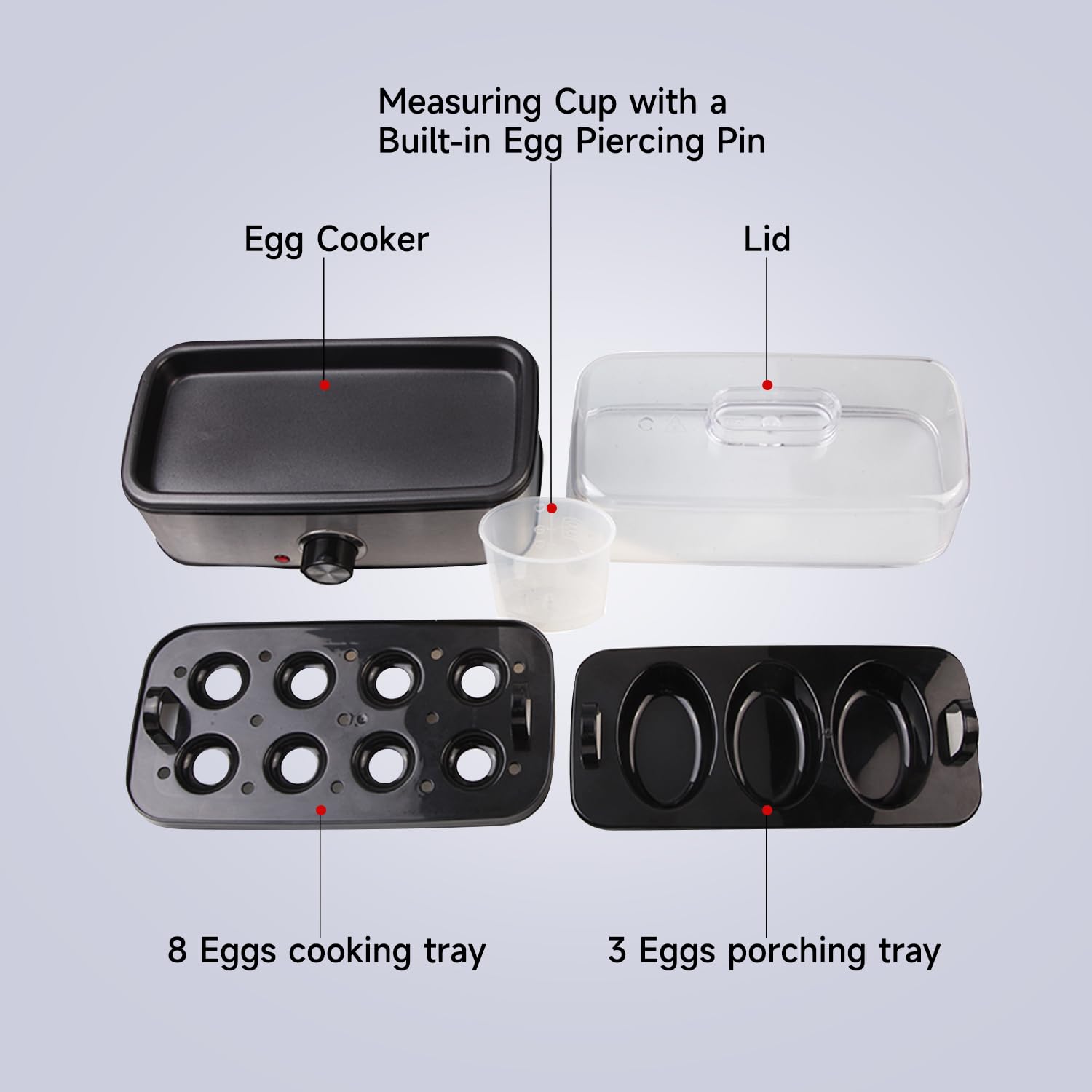 Easy-to-use Tumidy Egg Cooker ideal for quick meals