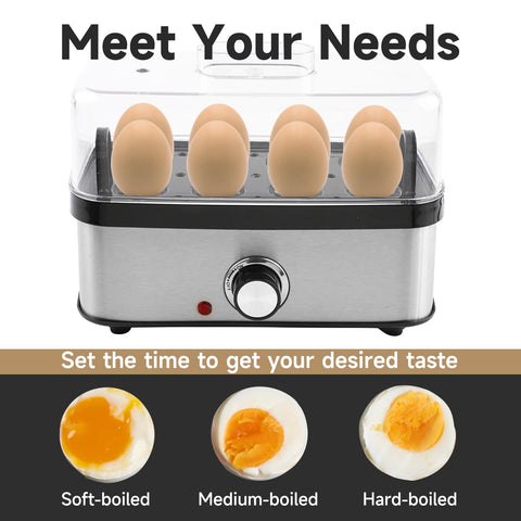 Included egg bowl simplifies loading and serving with Tumidy