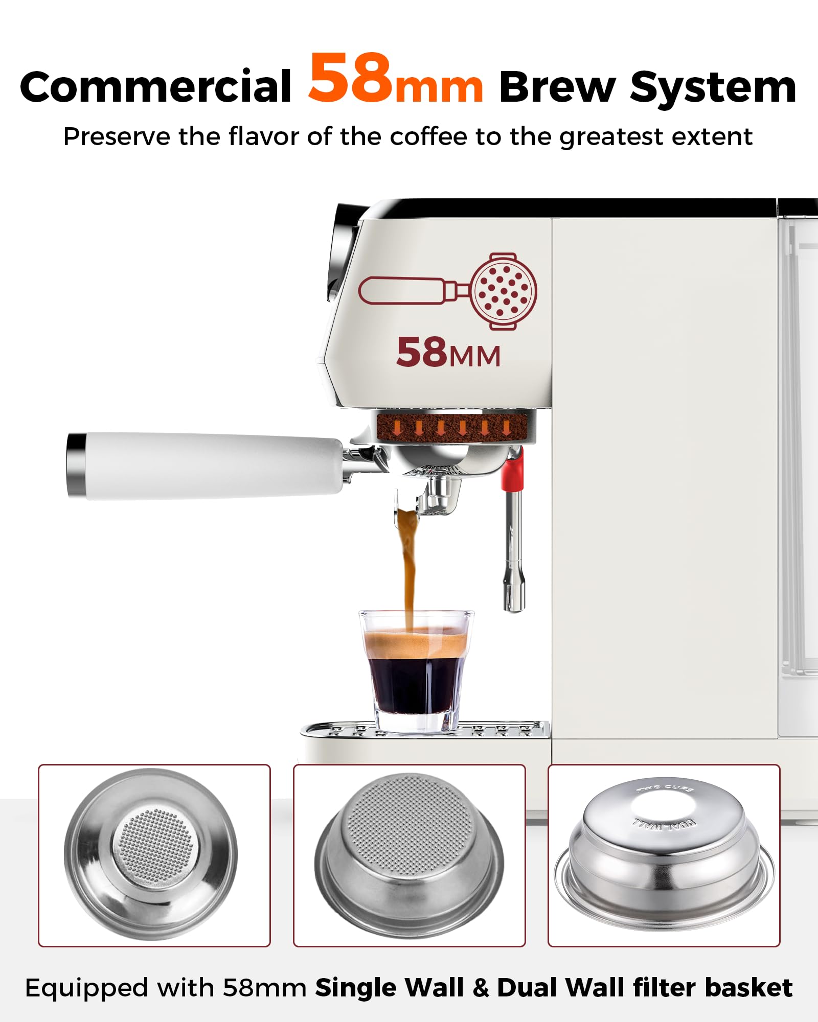 Tuni E2 dual heating system with quick heat-up and stable pressure