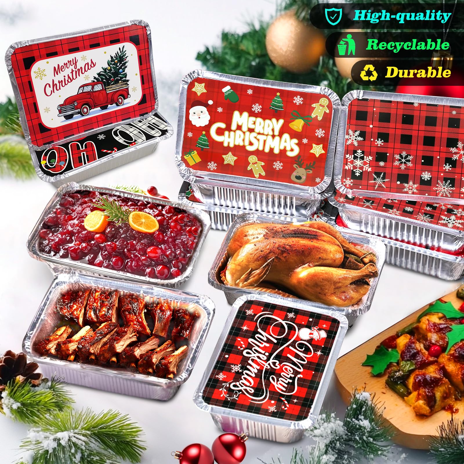 Tunpug premium aluminum foil containers preserve freshness for sweets