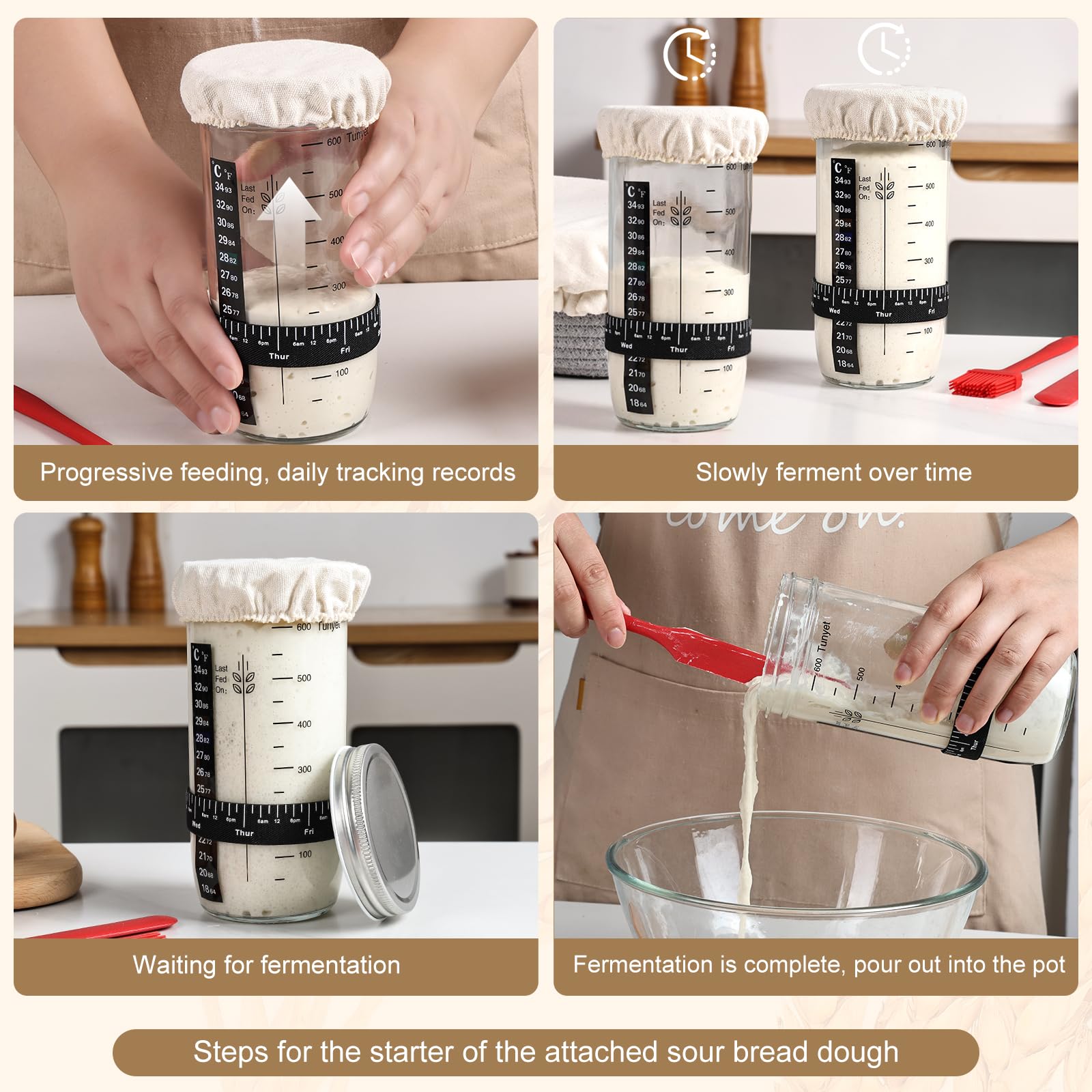 Tunyet silicone bread sling for safe loaf transfer from oven