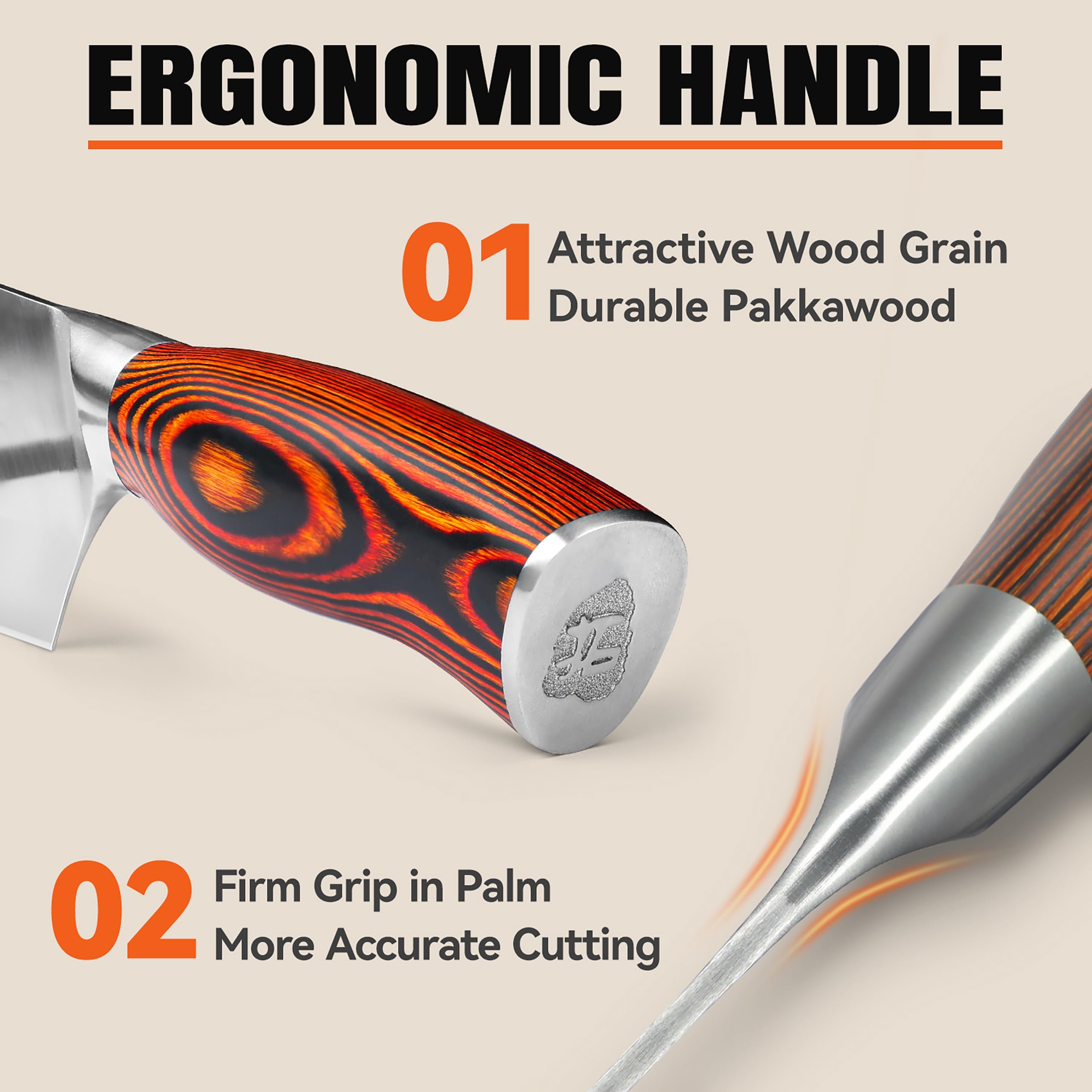 TUO Nakiri ideal for dicing vegetables with consistent slices