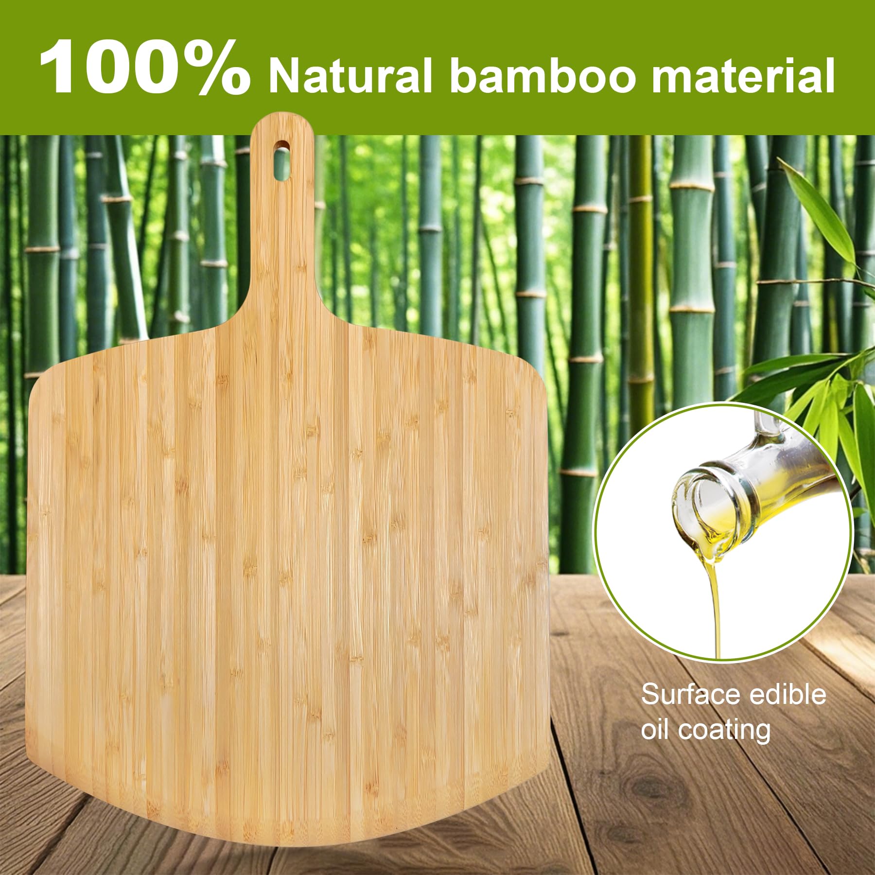 TUOCON paddle surface prepared with a light flour for easy launch.