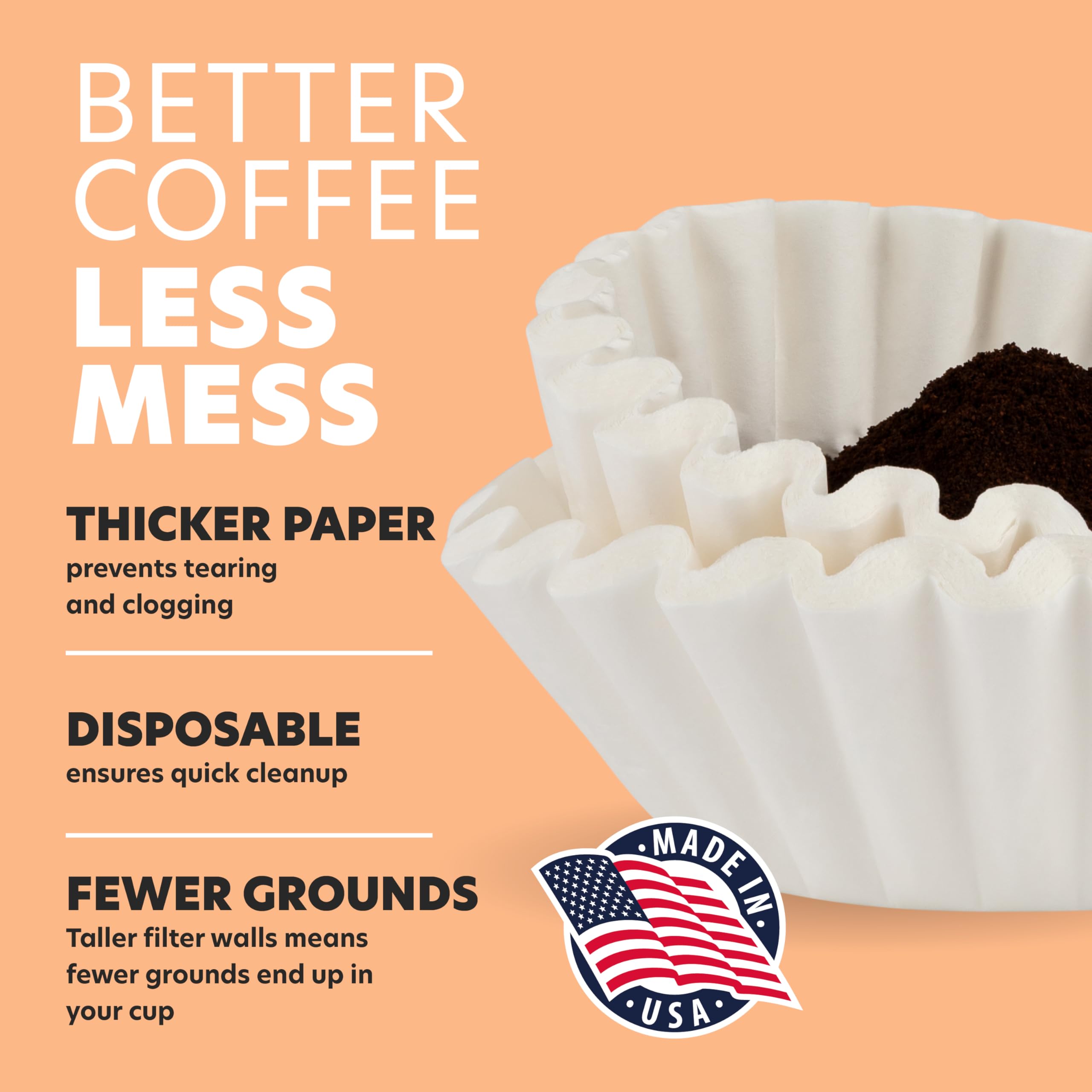 Tupkee filter compatible with Bunn, Wilbur Curtis, Fetco, and Bloomfield machines