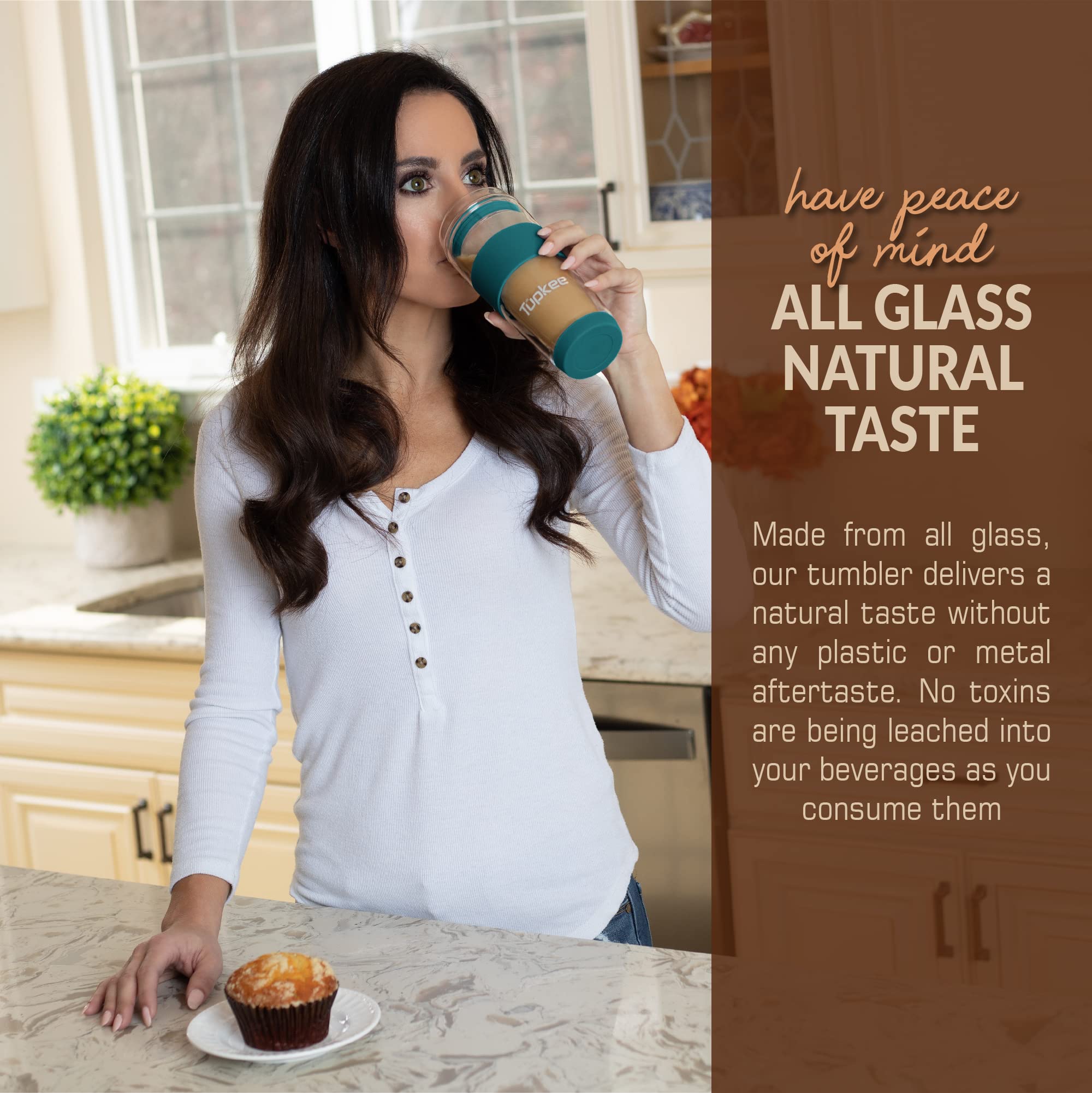 Tupkee double-wall insulation keeps beverages hot or cold longer