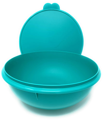 Close-up of teal seal on Tupperware Fix N Mix for airtight freshness