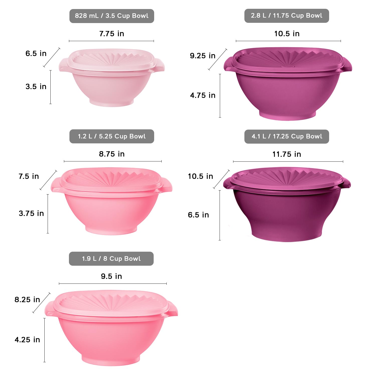 Tupperware Heritage pink vintage design adds retro charm to storage.
