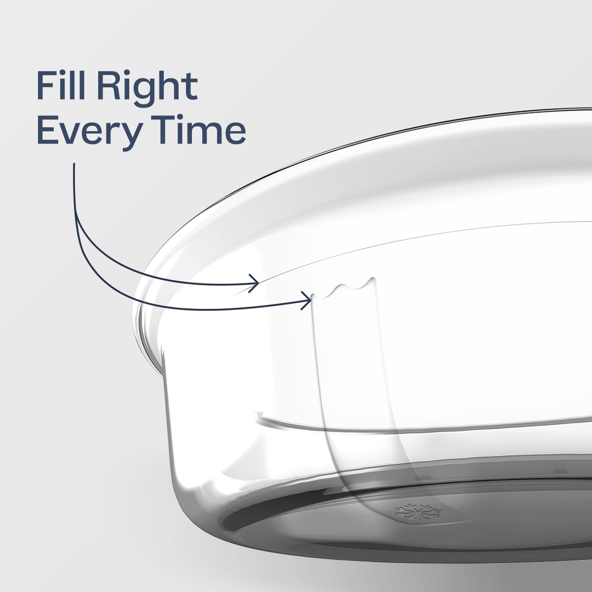Built-in steam vent reduces splatter during microwaving with the lid on.