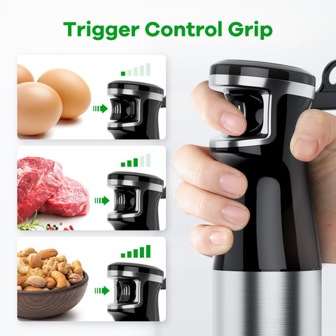 Turelar blender attachments including chopper, whisk, and frother for versatility