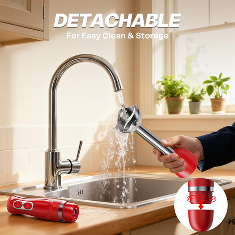 Turelar immersion blender easy cleaning design helps quick cleanup.