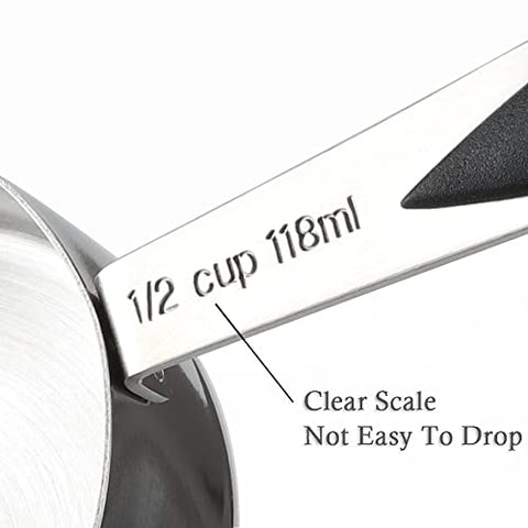 Turewin measuring cups stacked neatly to save space and stay organized