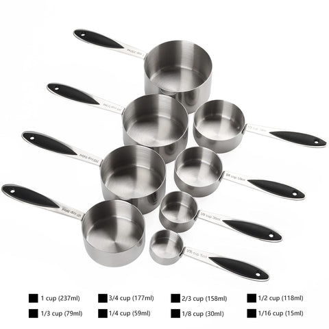 Turewin double-sided magnetic spoons ready to measure dry and liquid ingredients