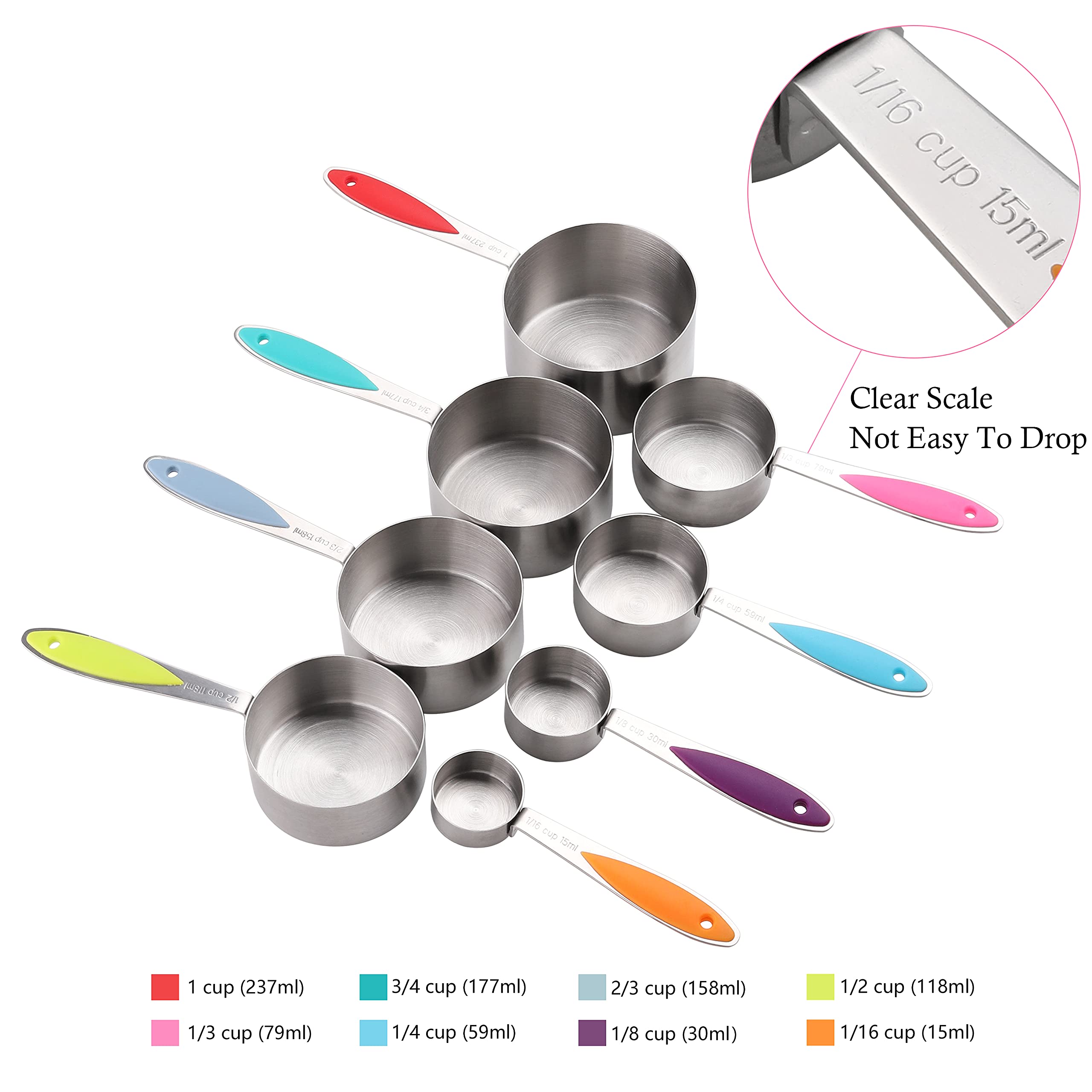 Turewin stackable cups save space and simplify kitchen organization