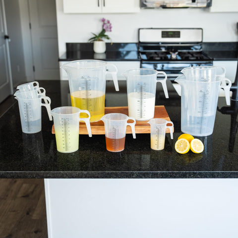 Turnah One Gallon Pitcher offers heat resistance for handling hot liquids.