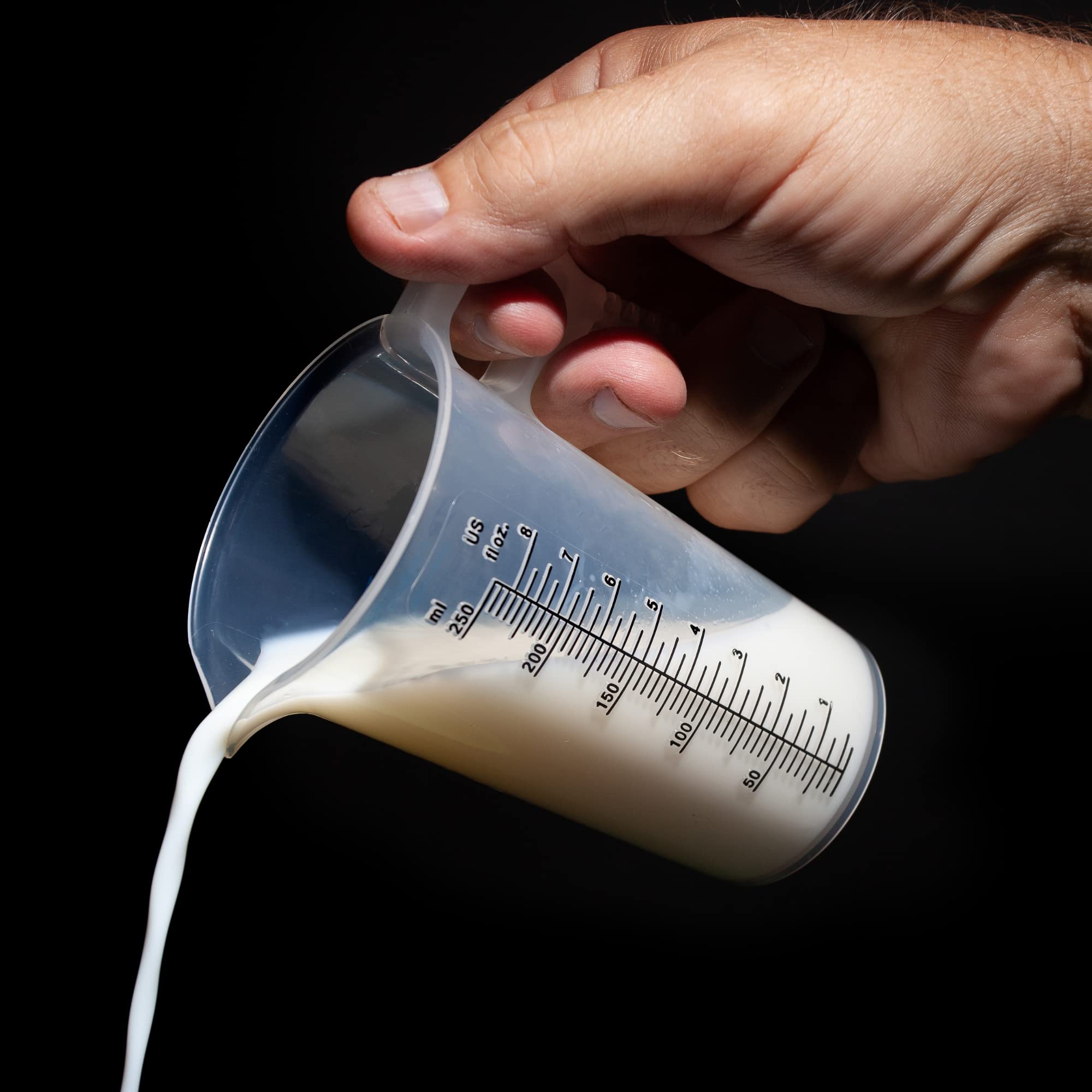 Turnah pitcher features a V shaped spout for spill free pours.