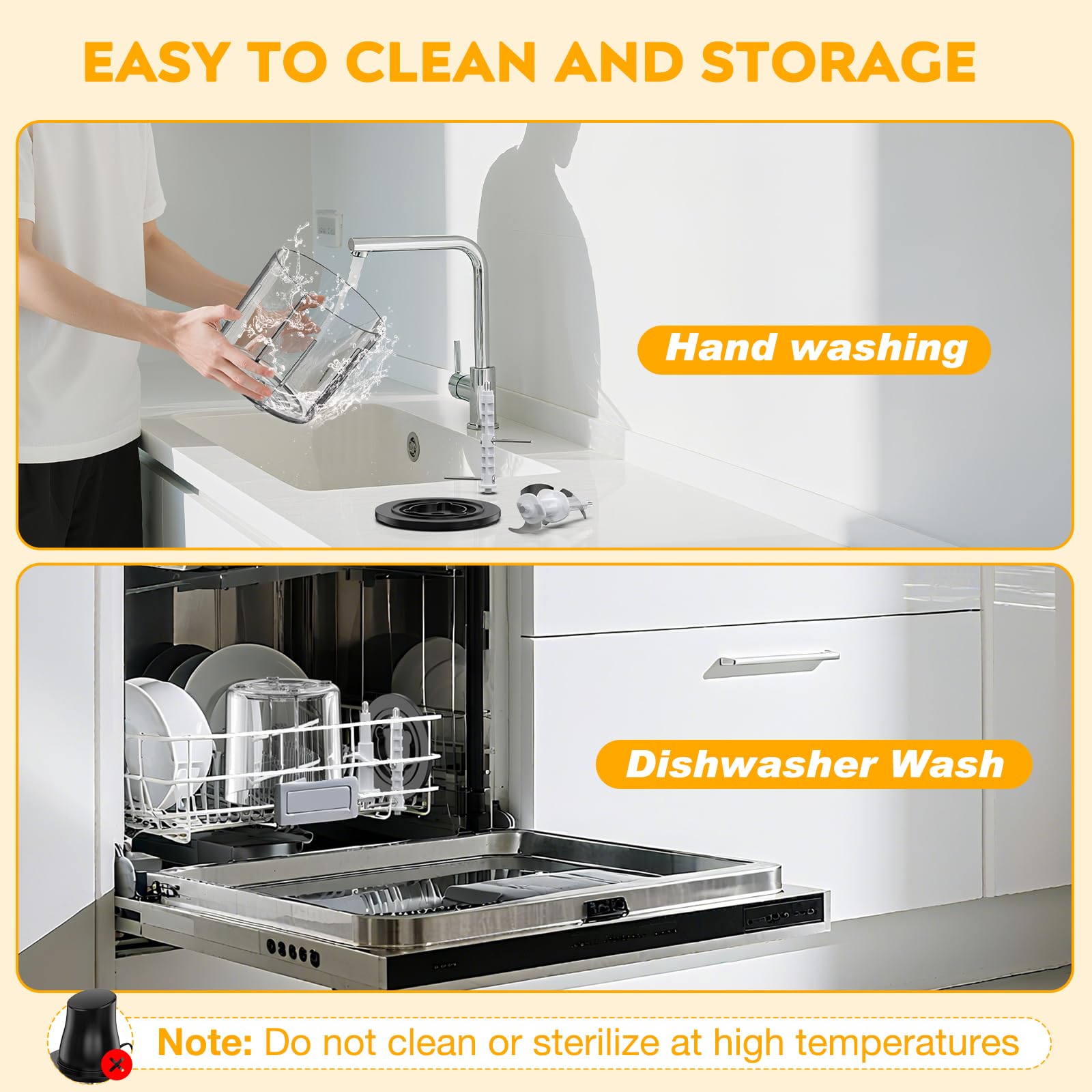 TURNRISE safety-focused design with easy dishwasher-safe components.