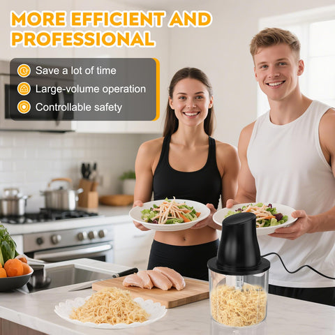 TURNRISE detachable lid and blade parts ease cleaning.