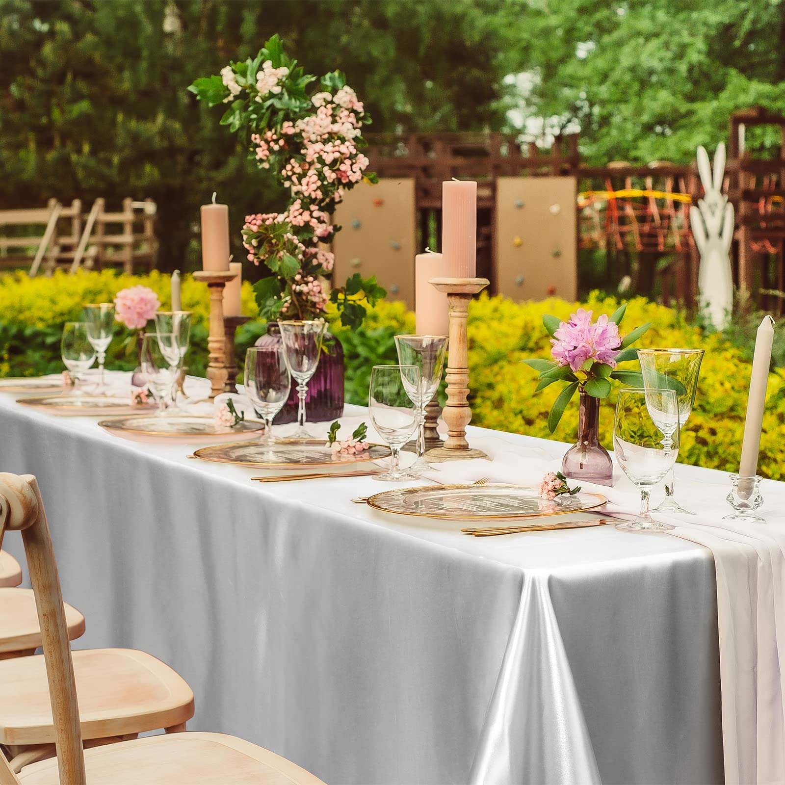 TURSTIN durable satin fabric resists fading for long-lasting event use.