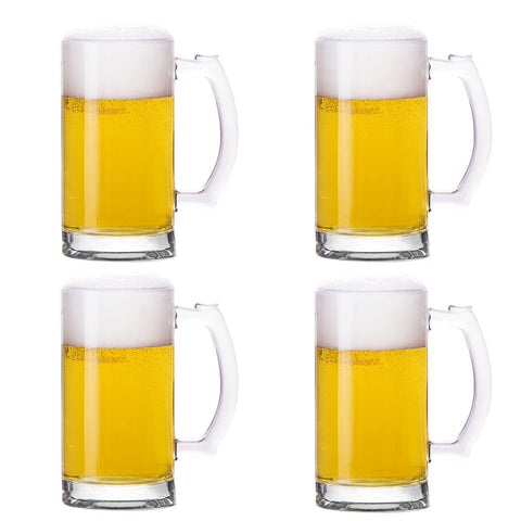 TUSAPAM heavy beer mugs 16oz with handles designed for durable daily use.