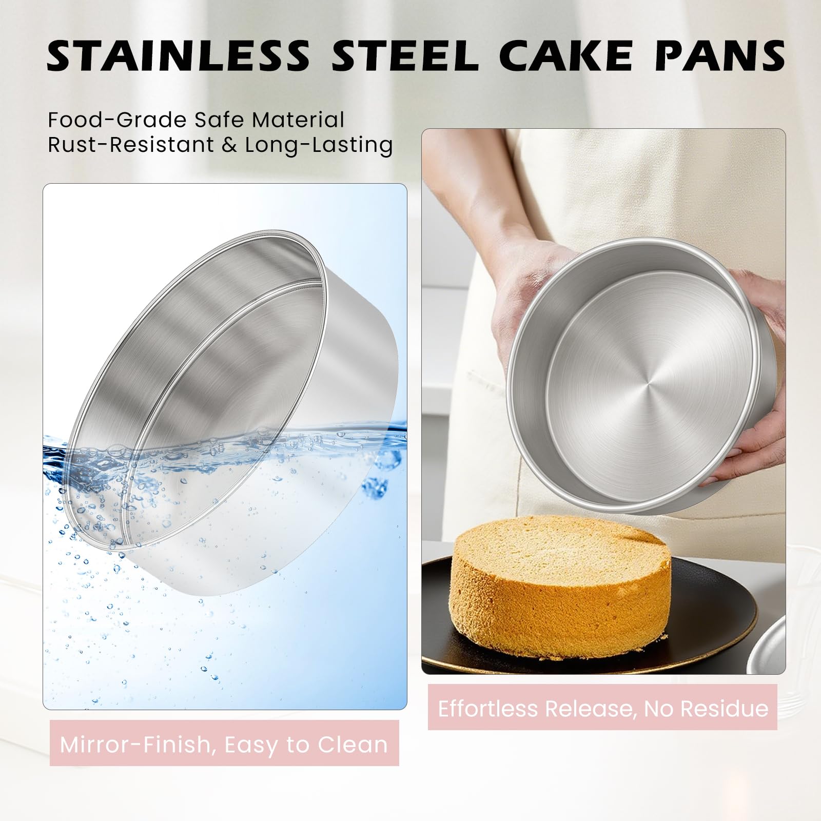Tutikuki rounded-edge pans safe handling during transfer