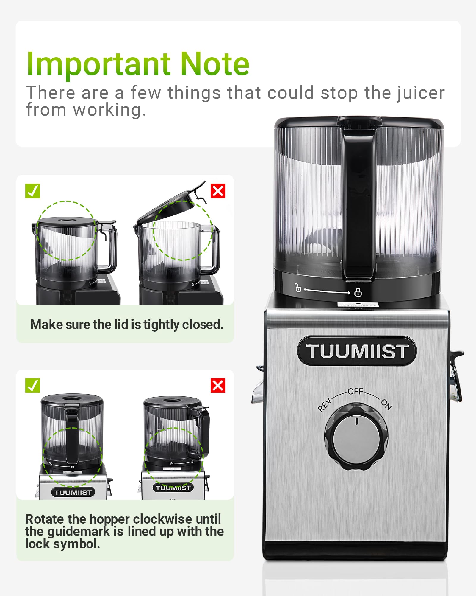 TUUMIIST juicer in everyday use for family breakfasts and batch prep