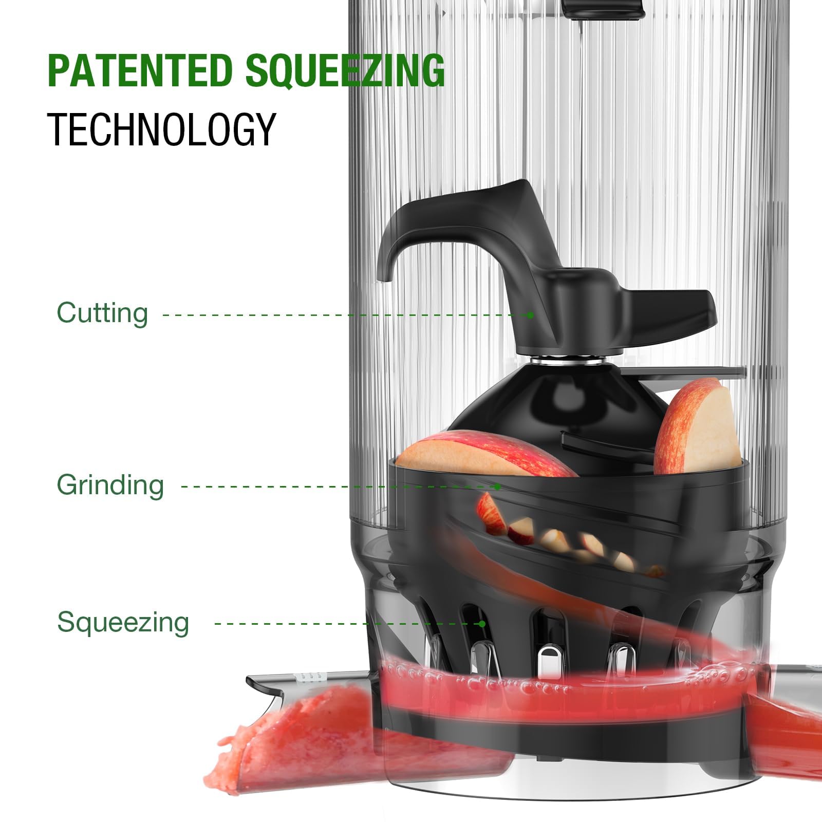 TUUMIIST juicer BPA-free design for safe, healthy juice.