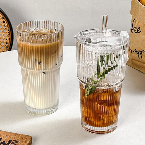 TUZAZO dishwasher-safe glass tumbler set for easy cleanup.