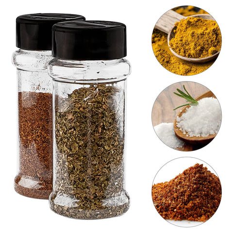 TUZAZO writable labels for organized spice jars.
