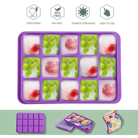 Tvmania two trays yield 30 cubes total for beverages and snacks.