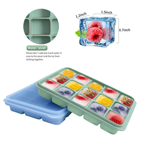 Tvmania easy-release bottom push-up design ensures perfect cube shapes.