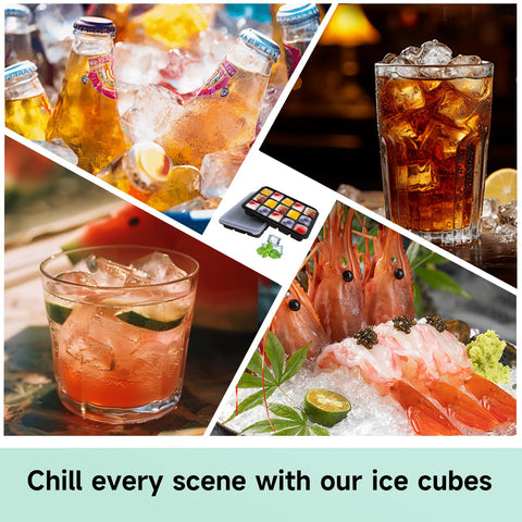 Tvmania compact, stackable trays save freezer space and organize ice.