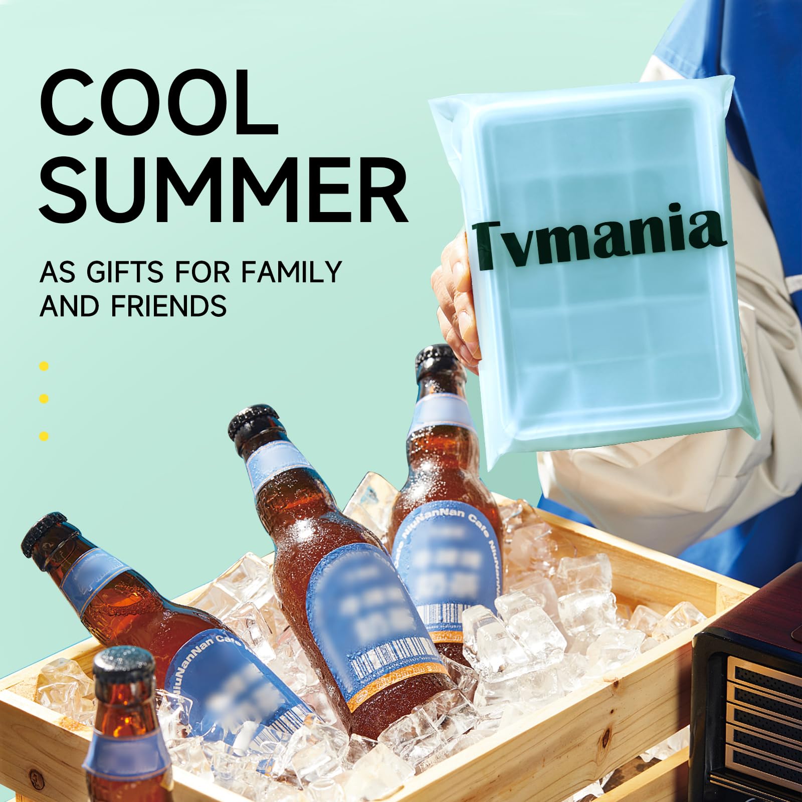 Tvmania easy-clean silicone surface simplifies rinsing after use.