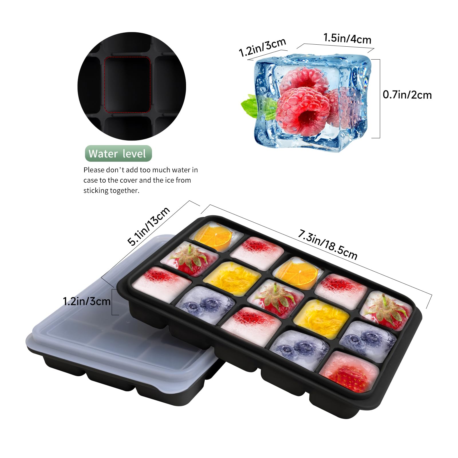 Tvmania bottom-push easy-release design yields perfect cubes for beverages.