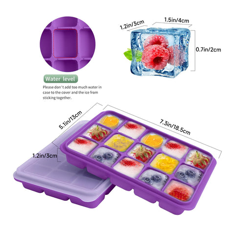 Tvmania flexible silicone tray releasing ice cubes smoothly.