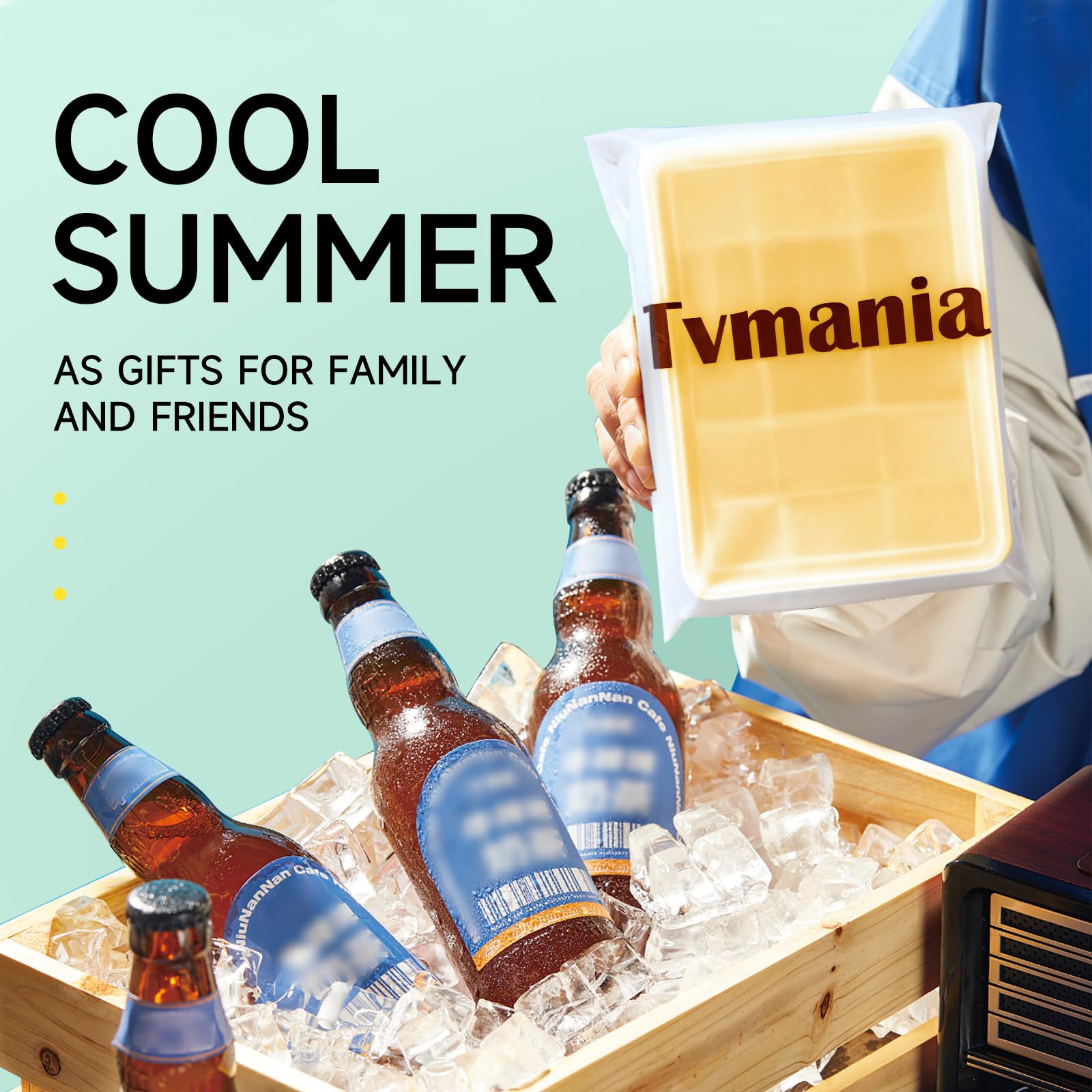 Tvmania yellow silicone trays perfect for cocktails and baby food