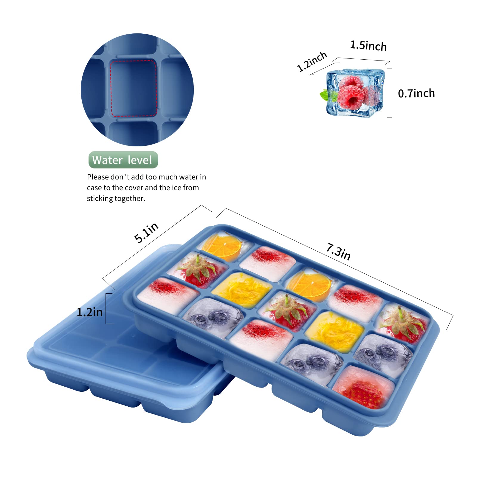 Tvmania removable lid keeps ice fresh and odors out during freezing.