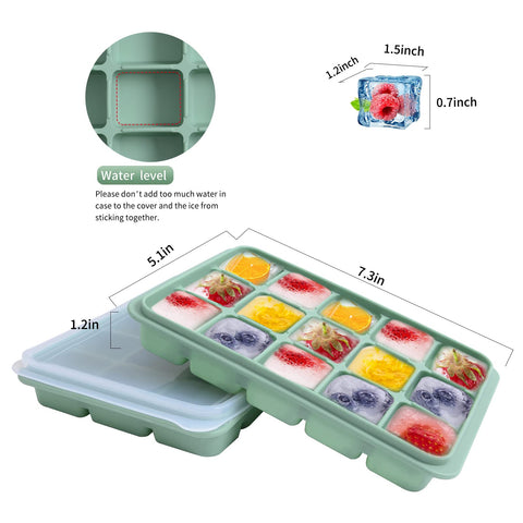 Tvmania removable-lid ice cube tray keeps freezer odors at bay.
