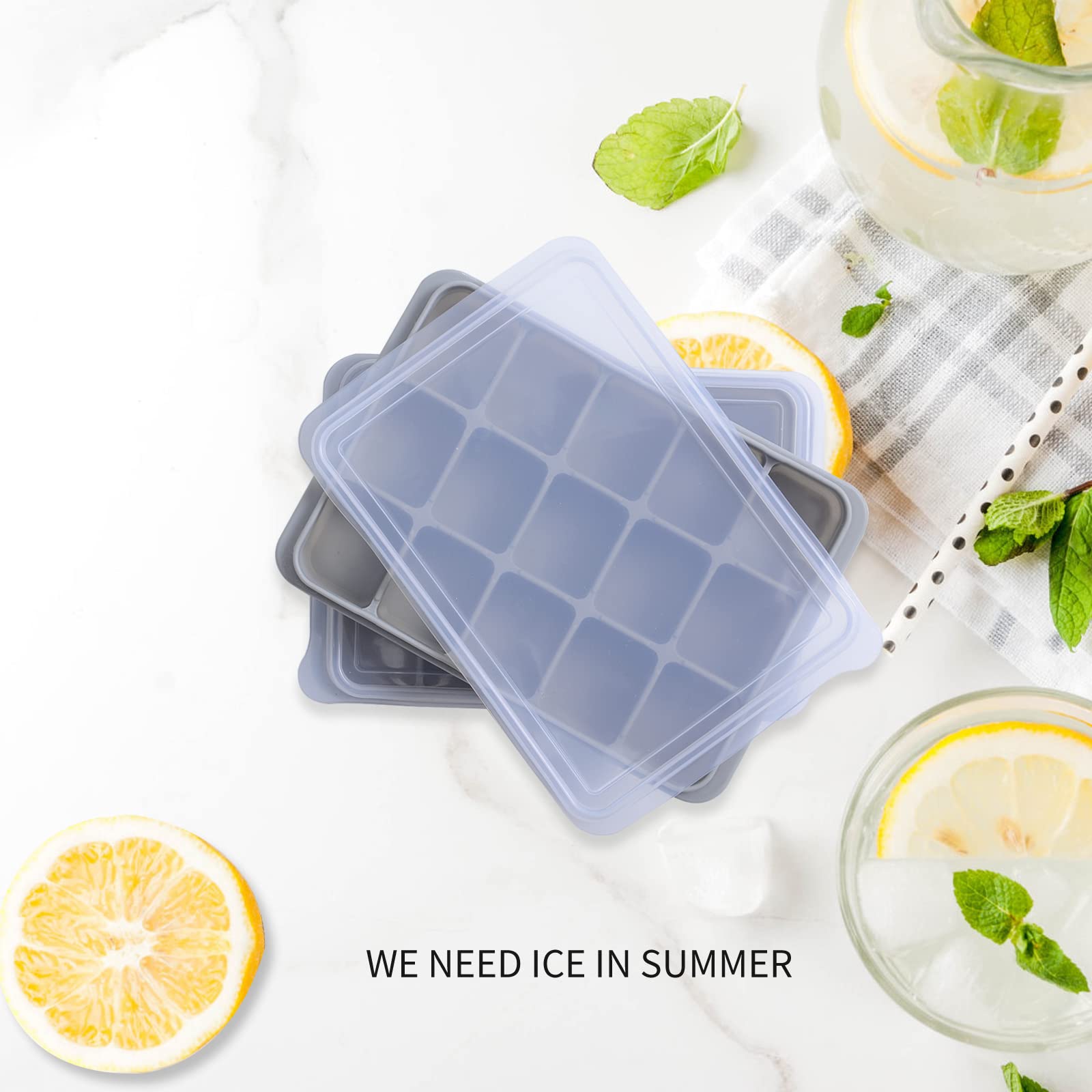 15 cubes per tray for cocktails or baby foods