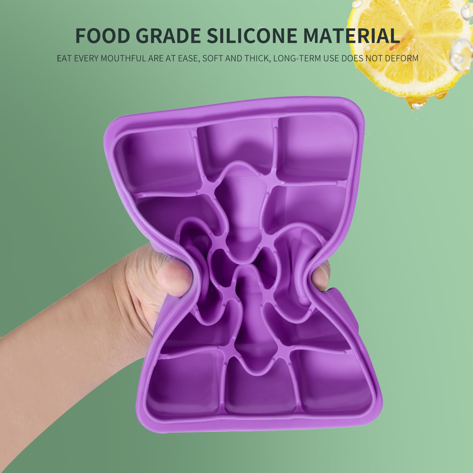 Tvmania stackable freezer trays saving space in the freezer.