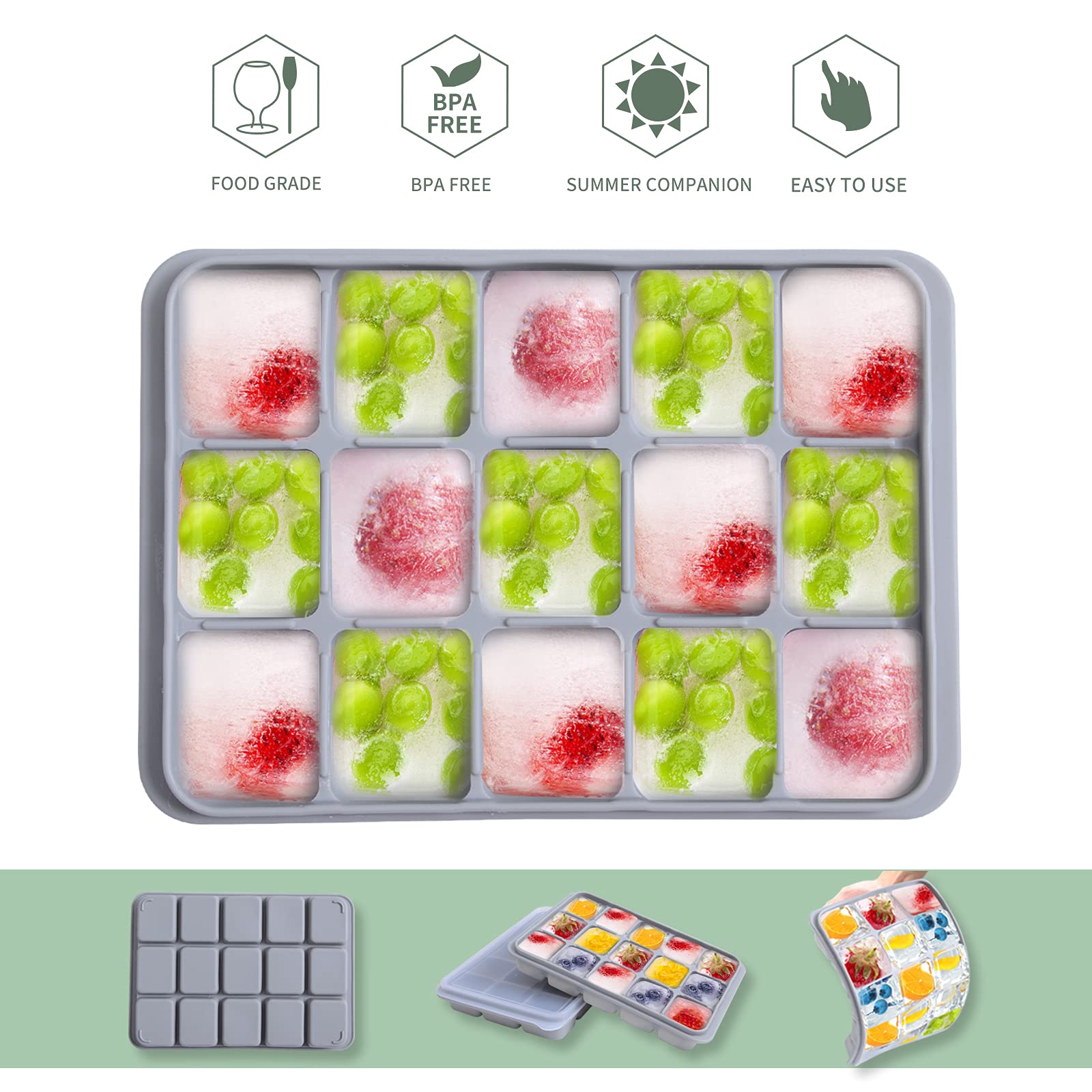Tvmania stacked ice trays saving freezer space