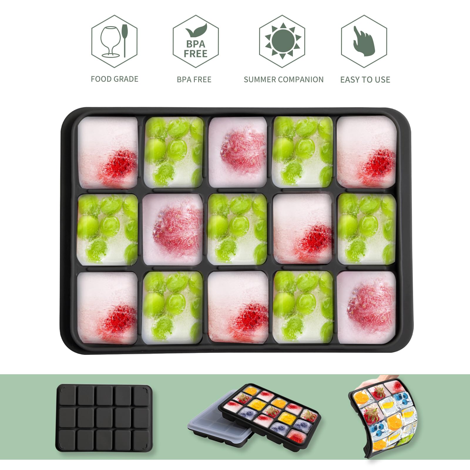 Tvmania 30-cube set supports bulk ice for parties and whiskies.